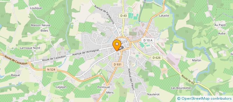 localisation de l'entreprise MONSIEUR MARCO LEITE PEREIRA  EAUZE