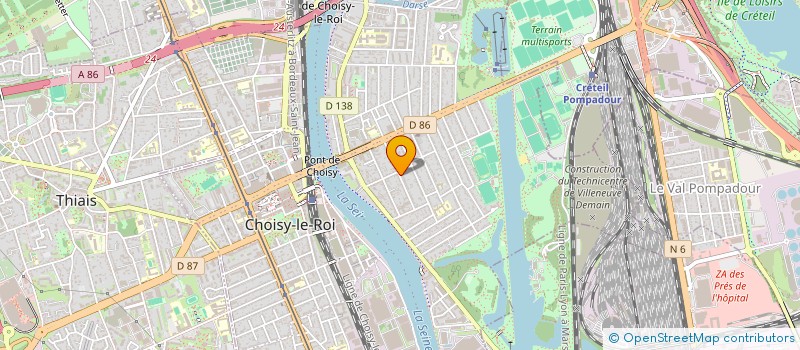 localisation de l'entreprise MONSIEUR MARCO LEONI DE OLIVEIRA  CHOISY-LE-ROI