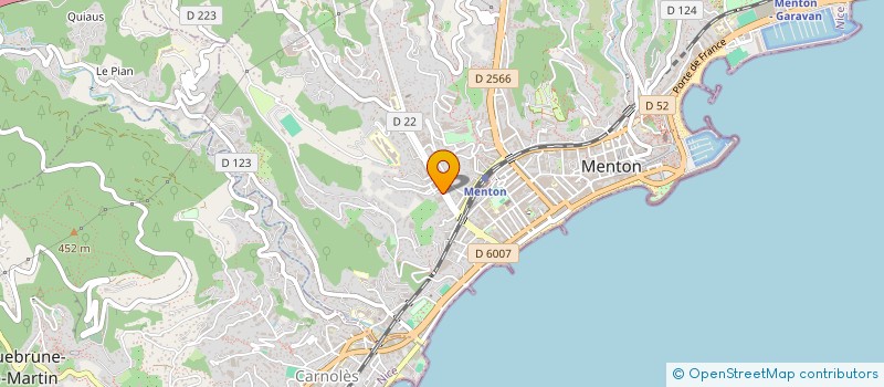 localisation de l'entreprise MONSIEUR MARCO LO CICERO à MENTON