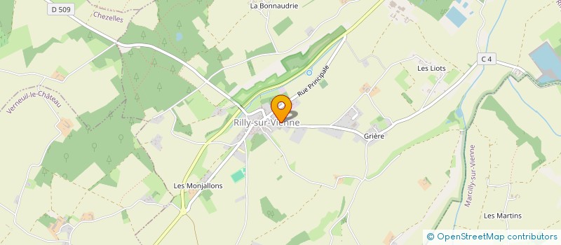 localisation de l'entreprise MONSIEUR MARCO MARTINS  RILLY-SUR-VIENNE