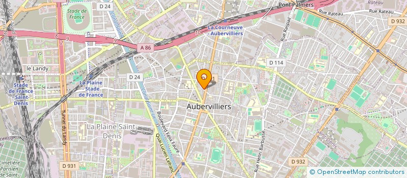 localisation de l'entreprise MONSIEUR MARCO MEAZZA  AUBERVILLIERS