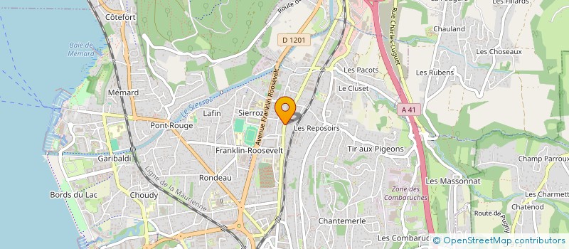localisation de l'entreprise MONSIEUR MARCO MEROLLI à AIX LES BAINS