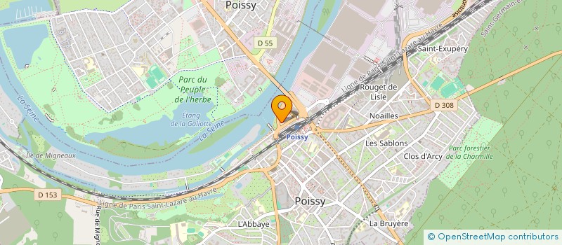 localisation de l'entreprise MONSIEUR MARCO PEREIRA DE OLIVEIRA  POISSY