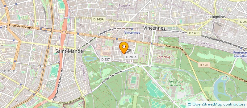 localisation de l'entreprise MONSIEUR MARCO RAMPONI à VINCENNES