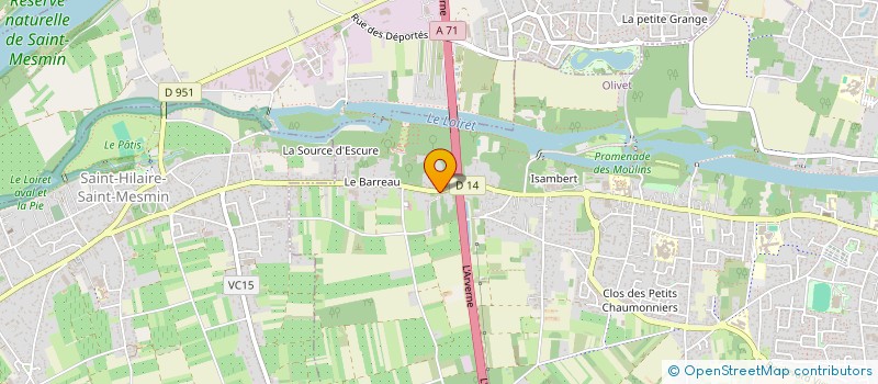 localisation de l'entreprise MONSIEUR MARCO SACCHI  OLIVET