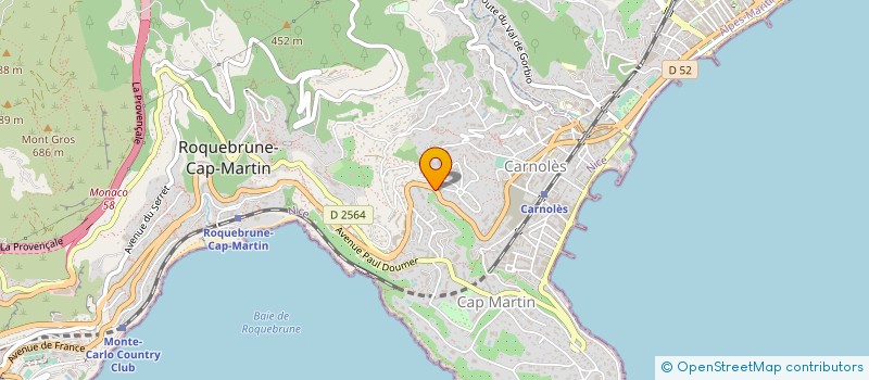 localisation de l'entreprise MONSIEUR MARCO SIMONINI à ROQUEBRUNE-CAP-MARTIN
