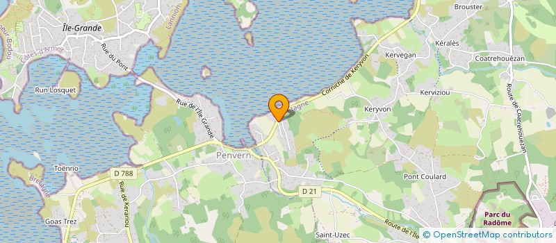 localisation de l'entreprise MONSIEUR MARCO VALENTIN  PLEUMEUR-BODOU