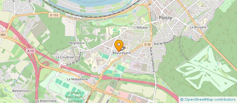 localisation de l'entreprise MONSIEUR MARCOS DA SILVA MARTINS BEZERRA  POISSY