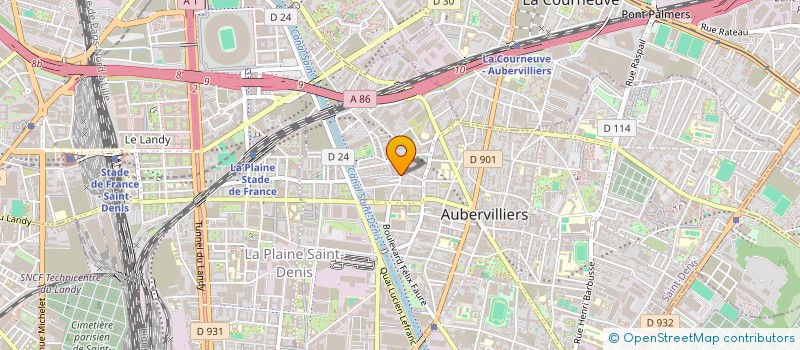 localisation de l'entreprise MONSIEUR MARCOS DANRLEY ROSSI  AUBERVILLIERS