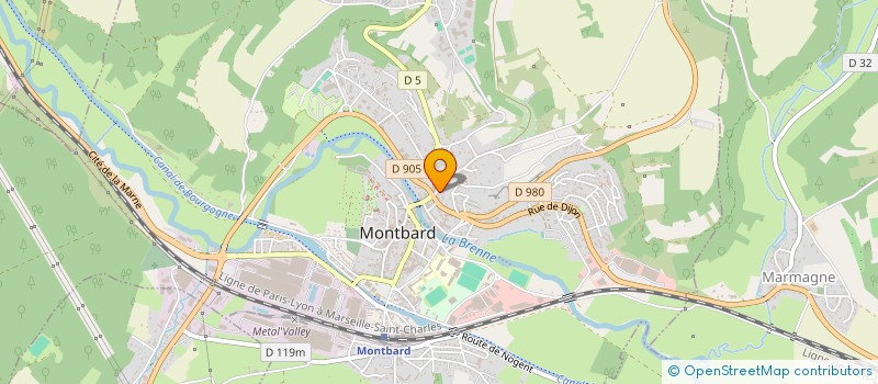 localisation de l'entreprise MONSIEUR MARCOS DOS SANTOS à MONTBARD