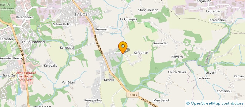 localisation de l'entreprise MONSIEUR MARCOS GUARESCHI  QUIMPER