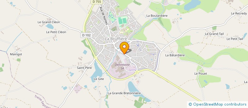 localisation de l'entreprise MONSIEUR MARCTY BIENVENU  LA BRUFFIERE