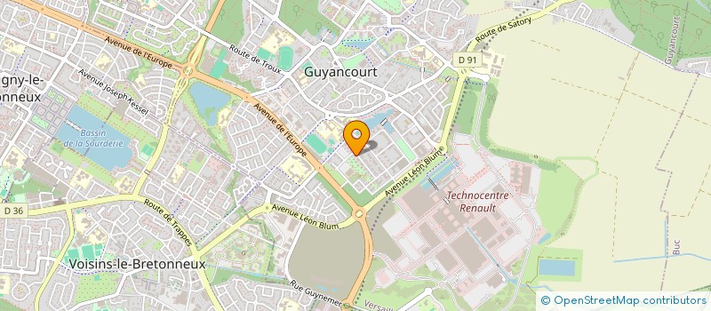 localisation de l'entreprise MONSIEUR MARCUS MAUNIER  GUYANCOURT