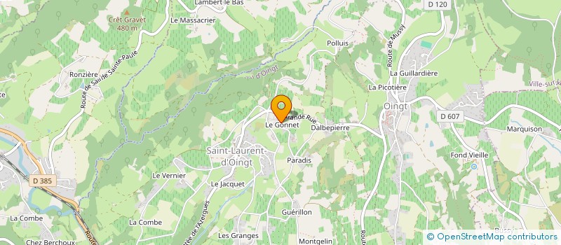 localisation de l'entreprise MONSIEUR MARDION BON  VAL D'OINGT