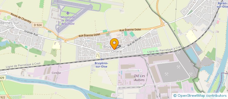 localisation de l'entreprise MONSIEUR MAREK OGRODNIK  BRUYERES-SUR-OISE