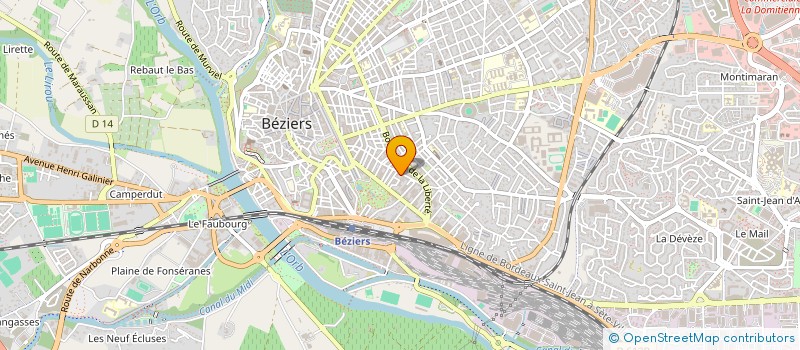 localisation de l'entreprise MONSIEUR MARGHERITO SEJDOVIC  BEZIERS