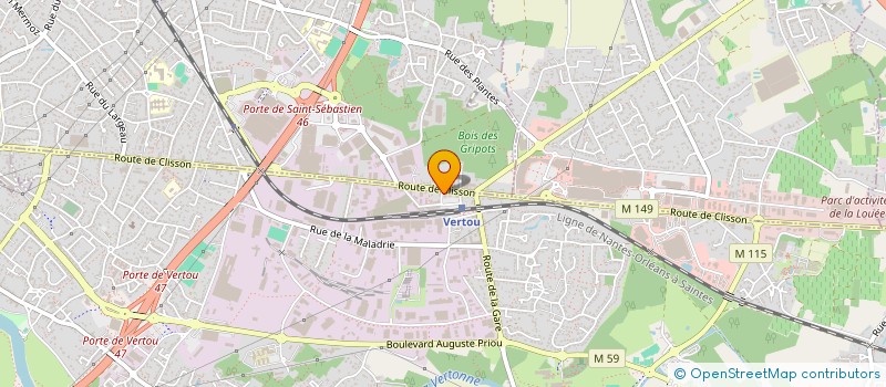 localisation de l'entreprise MONSIEUR MARGLOINESON ZOZIO à VERTOU