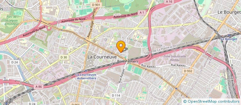 localisation de l'entreprise MONSIEUR MARGOT CATHELIN à LA COURNEUVE