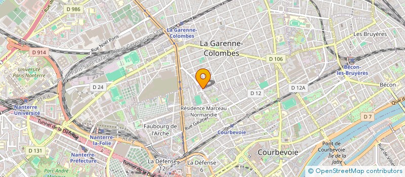 localisation de l'entreprise MONSIEUR MARGUERITE ROLLAND à COURBEVOIE