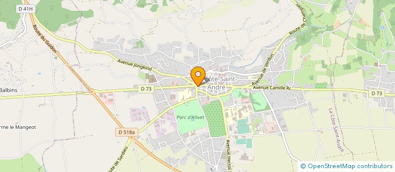 localisation de l'entreprise MONSIEUR MARI AMRI  LA COTE-SAINT-ANDRE