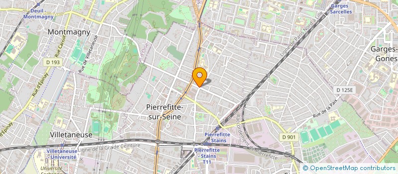 localisation de l'entreprise MONSIEUR MARIAN BRUMEA  PIERREFITTE-SUR-SEINE
