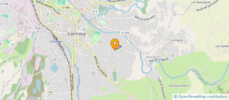 localisation de l'entreprise MONSIEUR MARIAN COSMIN BARBULESCU  CARMAUX