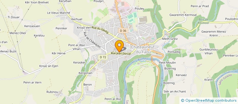 localisation de l'entreprise MONSIEUR MARIAN MIRON à CHATEAUNEUF-DU-FAOU