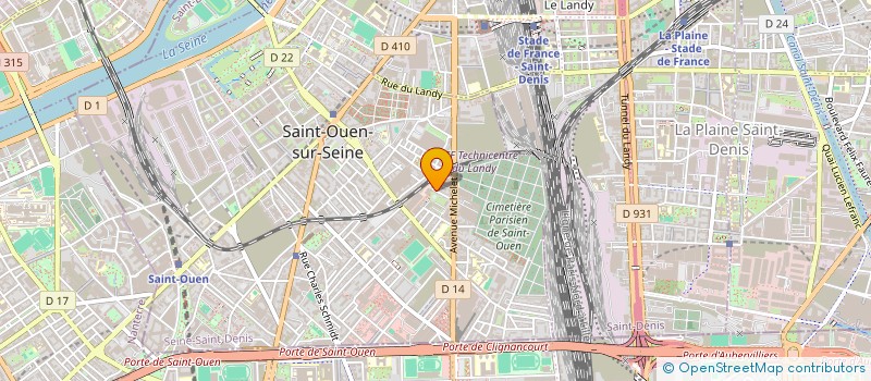 localisation de l'entreprise MONSIEUR MARIAN OPREA à SAINT-OUEN-SUR-SEINE