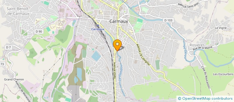 localisation de l'entreprise MONSIEUR MARIAN RADU  CARMAUX