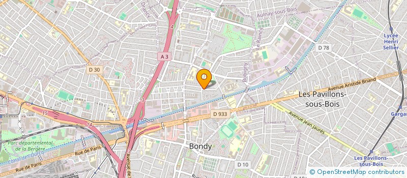 localisation de l'entreprise MONSIEUR MARIANA BERINDE  BONDY