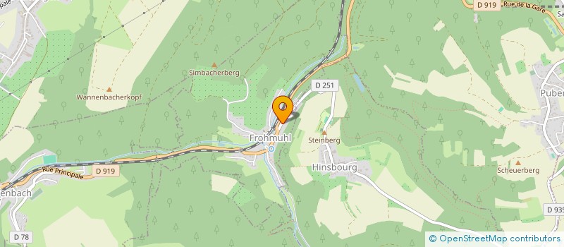 localisation de l'entreprise MONSIEUR MARIANNE BECKER  FROHMUHL