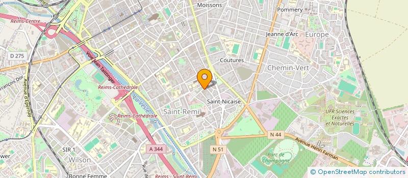 localisation de l'entreprise MONSIEUR MARIANNE THIL à REIMS