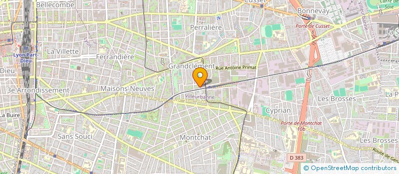 localisation de l'entreprise MONSIEUR MARIANO QUIROGA  VILLEURBANNE