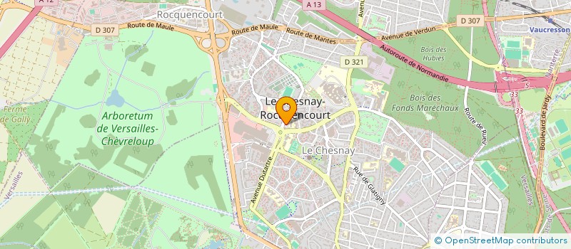 localisation de l'entreprise MONSIEUR MARIE AUGUSTE  LE CHESNAY-ROCQUENCOURT