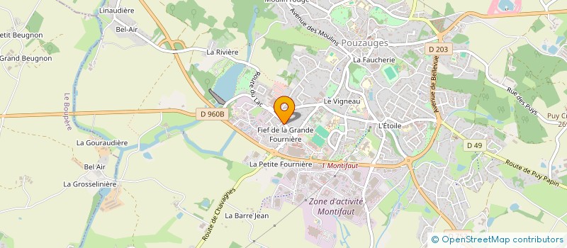 localisation de l'entreprise MONSIEUR MARIE-BERNARD BABARIT  POUZAUGES