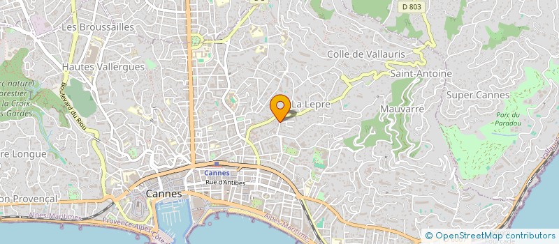 localisation de l'entreprise MONSIEUR MARIE BOSMAN à CANNES