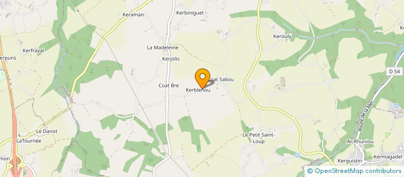 localisation de l'entreprise MONSIEUR MARIE-FRANCE LE HOUEROU à PLOUEZEC