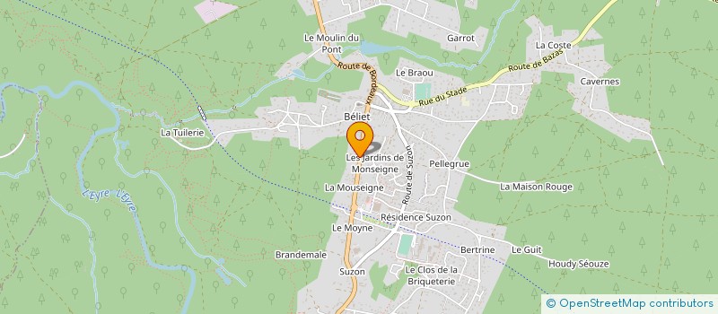 localisation de l'entreprise MONSIEUR MARIE-FRANCOISE COURBIN  BELIN-BELIET