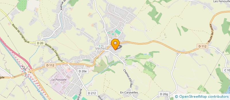 localisation de l'entreprise MONSIEUR MARIE GOETZ  VERFEIL