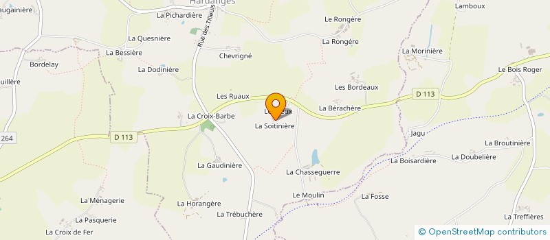 localisation de l'entreprise MONSIEUR MARIE GOUGEON  HARDANGES