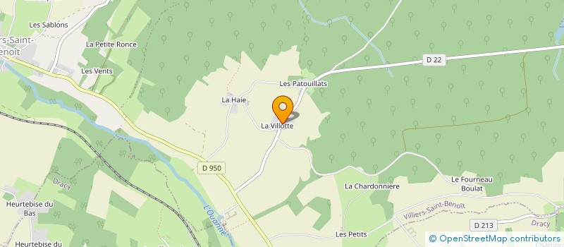 localisation de l'entreprise MONSIEUR MARIE-HELENE TEXIER  VILLIERS-SAINT-BENOIT