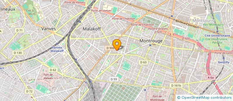 localisation de l'entreprise MONSIEUR MARIE MARTIN  MONTROUGE