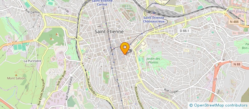 localisation de l'entreprise MONSIEUR MARIE MEUNIER  SAINT-ETIENNE