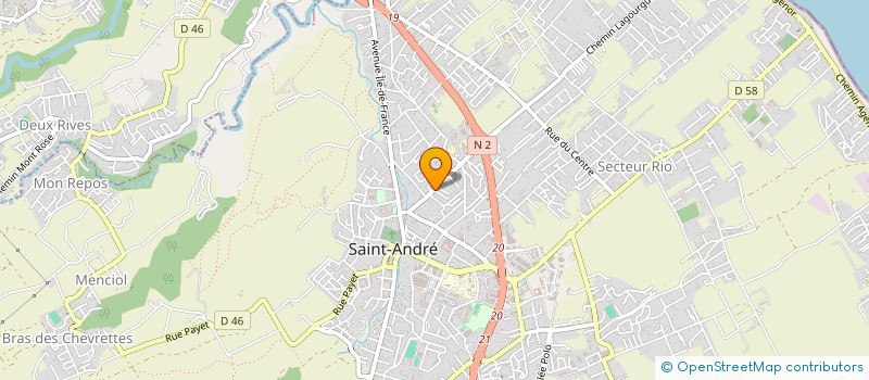 localisation de l'entreprise MONSIEUR MARIE PERRIER  SAINT-ANDRE