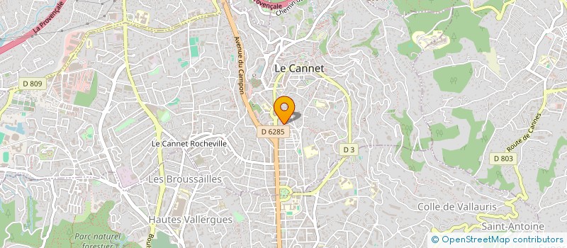localisation de l'entreprise MONSIEUR MARIE PETITJEAN à LE CANNET