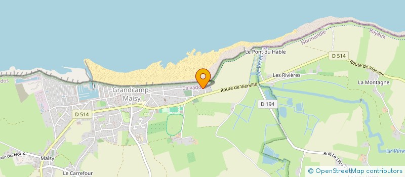 localisation de l'entreprise MONSIEUR MARIE PICHONNET  GRANDCAMP-MAISY