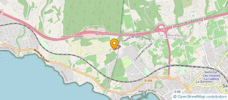 localisation de l'entreprise MONSIEUR MARIE-PIERRE VUILLAUMIER  LA CIOTAT