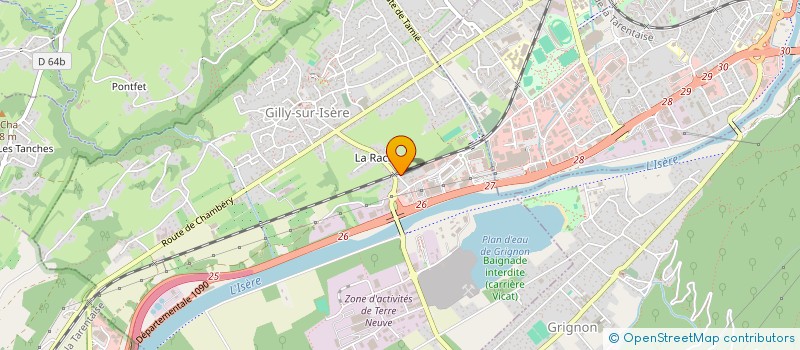 localisation de l'entreprise MONSIEUR MARIE-ROSE VIANEY à GILLY-SUR-ISERE