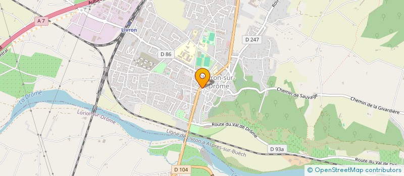 localisation de l'entreprise MONSIEUR MARIE SAURET  LIVRON-SUR-DROME