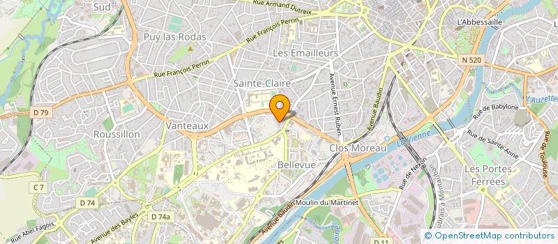 localisation de l'entreprise MONSIEUR MARIE SOURIOUX à LIMOGES